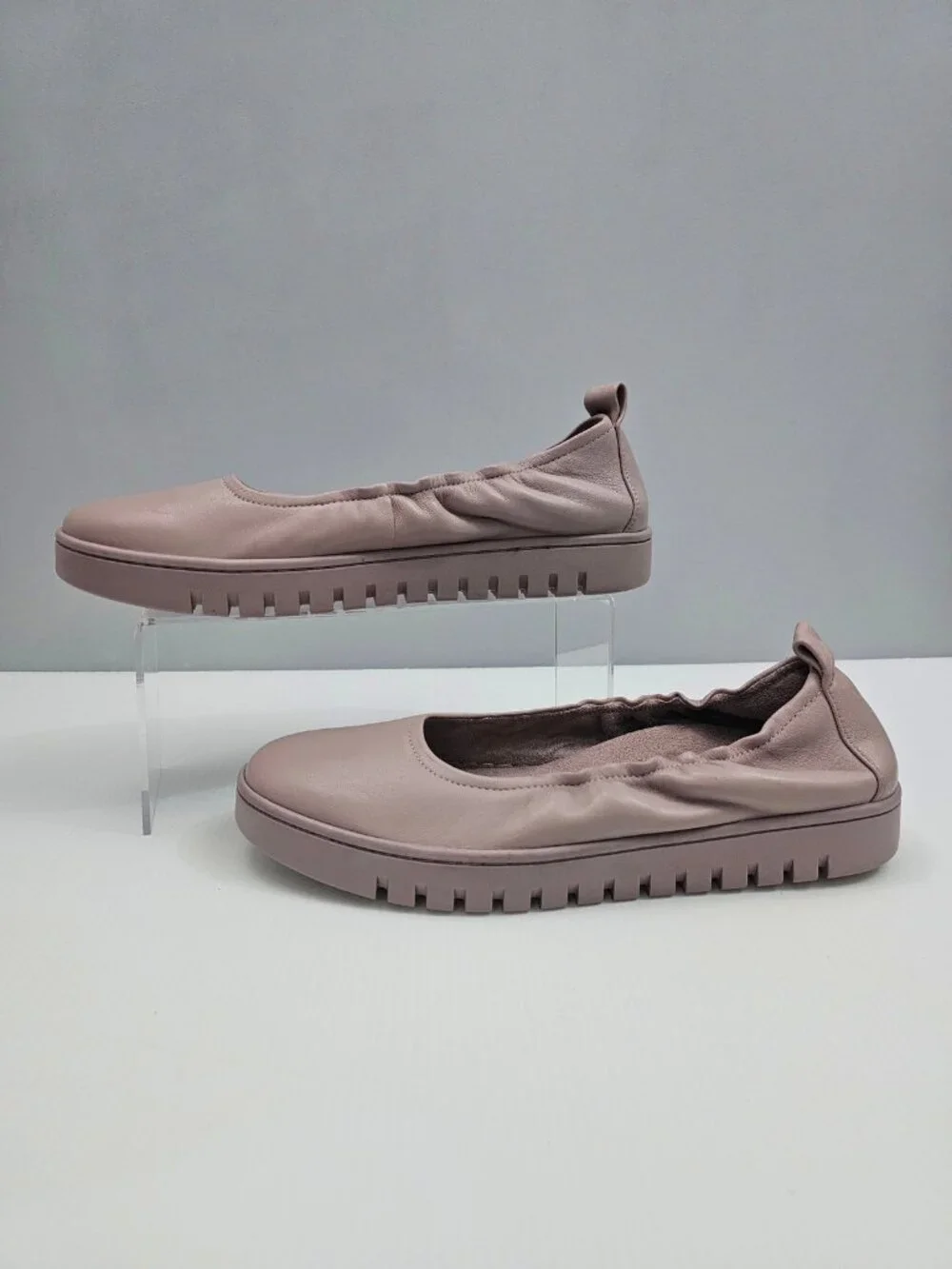 Vionic Uptown Ballet Flats Womens 10 Magnolia Dusk Leather Comfort Slip On